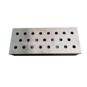 Kotak Perokok Barbekyu Chip Kayu Stainless Steel